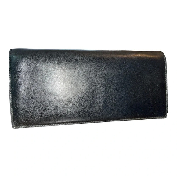 Loewe | Black & Green Calfskin Bifold Long Wallet - Picture 2 of 9